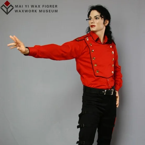 High simulated waxwork of Michael Jackson celebrity silicone wax figure for sale