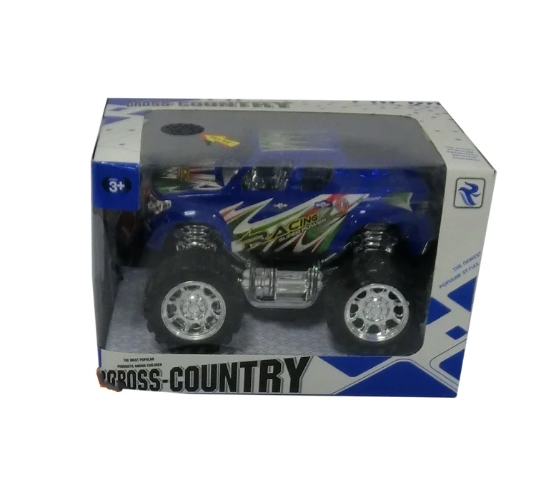 Amazon hot-selling low-cost kid intellectual toy car with light inertia off-road car toy
