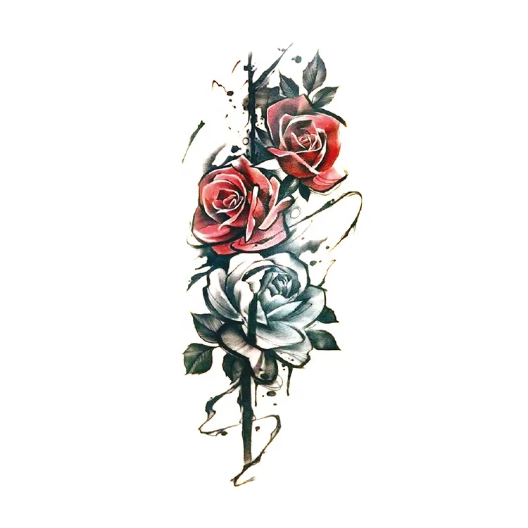 Wholesale Body Waterproof Large Full Arm Temporary Tattoo sleeve Sticker For men women hand tatoo