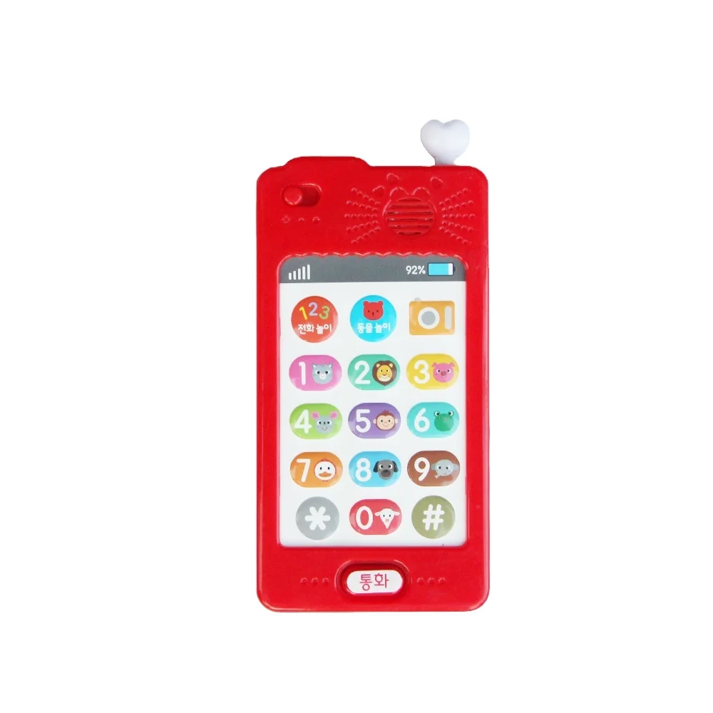 Factory Custom Baby Phone Toy Educational Learning Toy Mobile Phone Plastic Music Phone Toy With Light Flash
