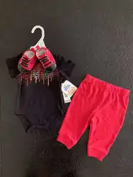 wholesale Apparel Children Clothing 3pcs Set Outfits Kids Clothes Toddler shirt  pant and shoes Suit