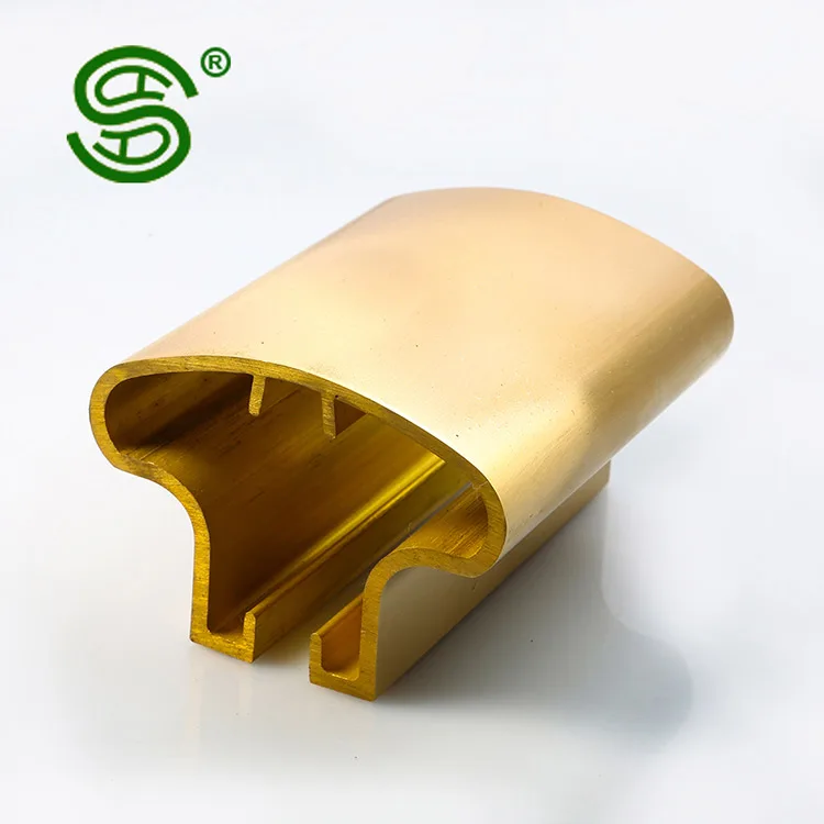 Customized Indoor Staircase Handrail Brass Balustrade Metal Stairs Railing Brass handrail