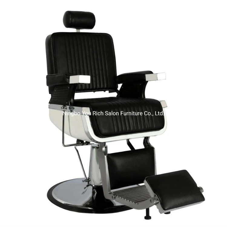 Classic Black Salon Barber Chair Titling Function and Hydraulic Lifting System for Hair Cutting Barber Chair; Factory Direct Sal