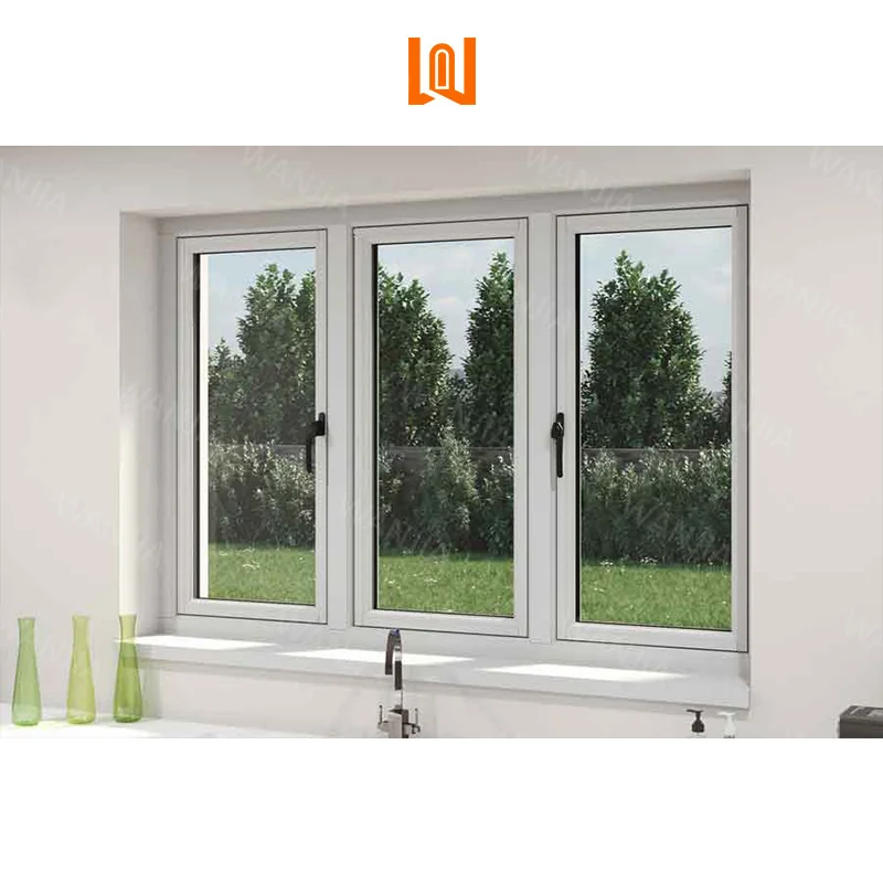 Modern Design House Residential Interior Glass Windows Plastic PVC Windows Thermal Break Double Glazed Windows