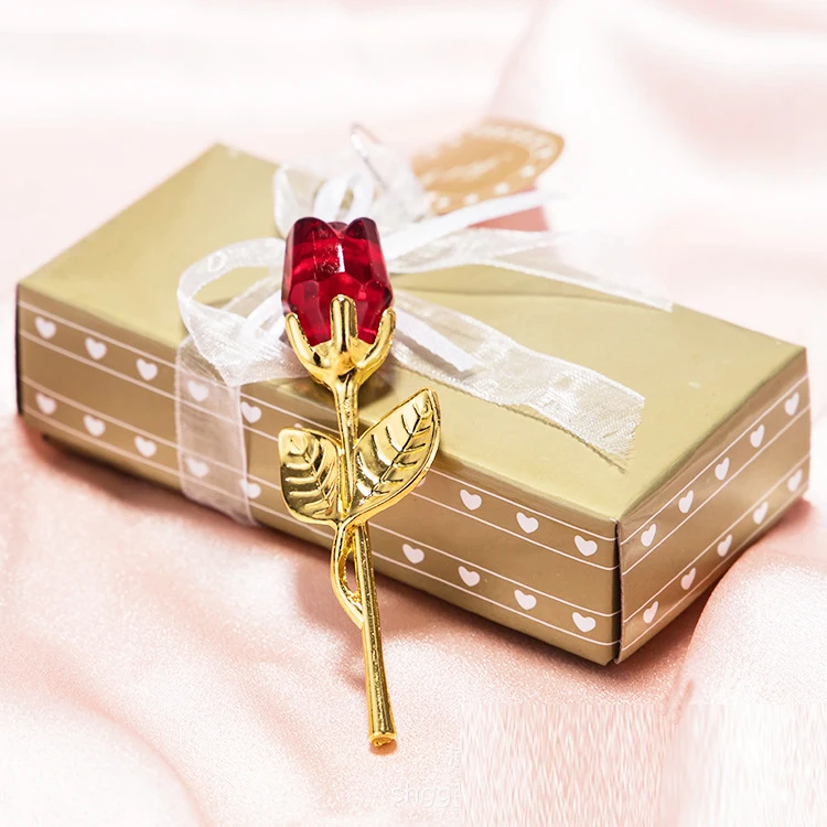 Новинка 2022 Хрустальная роза, подарки на свадьбу, цветок разных цветов для подарка на любовь