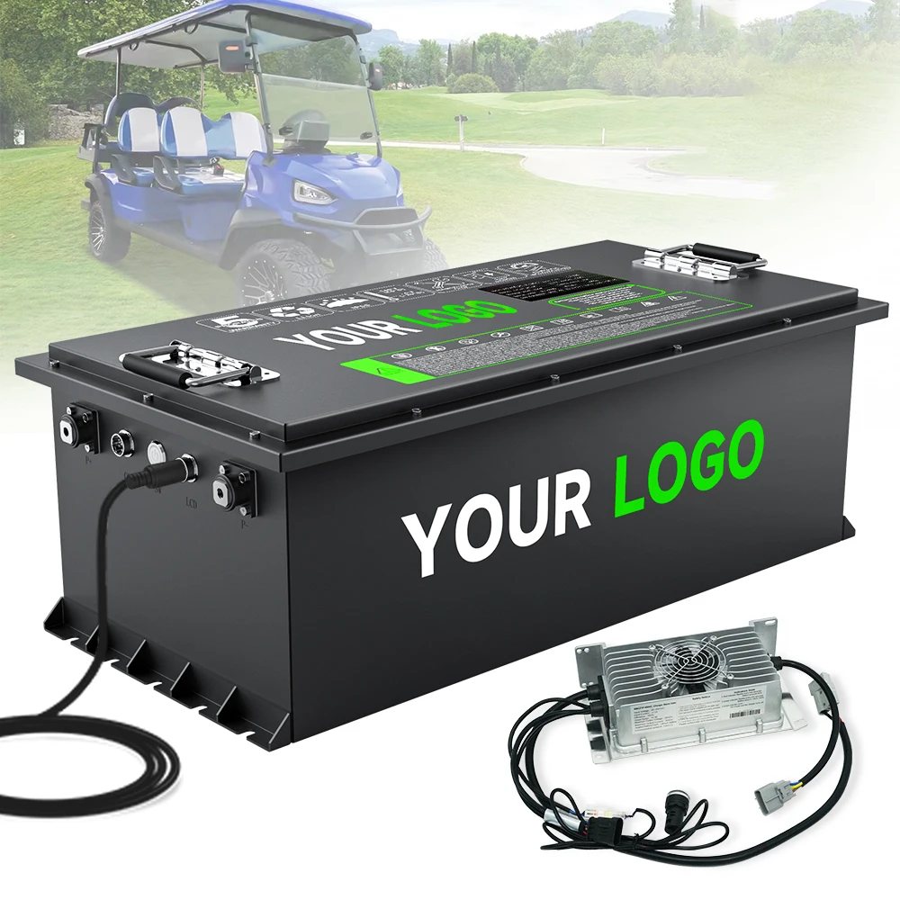 Deep Cycle 72V 48V 36V 105AH 200AH 300AH Lithium LiFePO4 Battery for Electric Golf Carts with Fast Charger