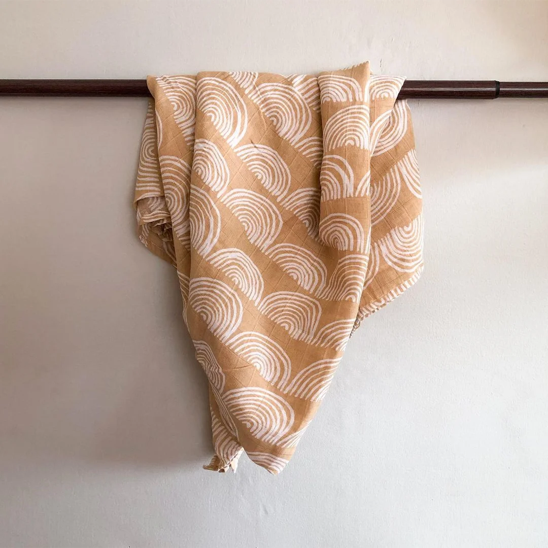 Wholesale Custom Printed Super Soft 2/4/6 Layers 100% Organic Cotton Bamboo Newborns Wrap Set Baby Muslin Swaddle Blanket