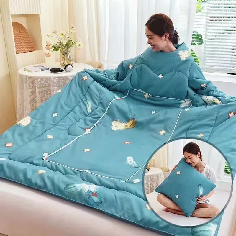 High Quality Multifunctional Collapsible Microfiber Blankets Warm Winter Quilts
