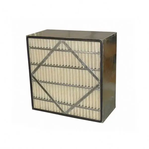 HVAC System Aluminum Frame F8 F9 Pleated Box Air Filter air cleaning equipment