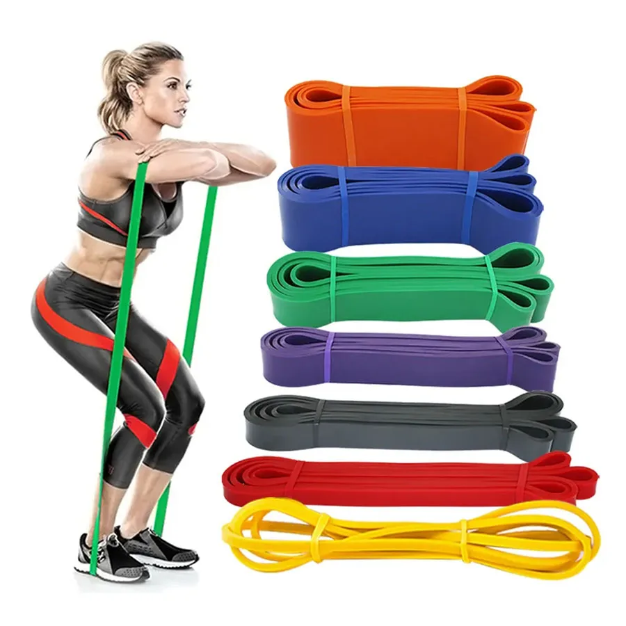 Custom Logo Gym LaTeX Resistance Stretching Band Workout Pull Up Assistance Bands Exercise Fitness Elastic Band