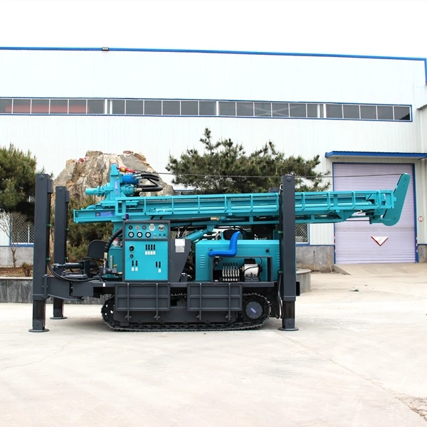 FY280 280m Deep Diesel Engine Hard Rock Water Well Drilling Rig With Air Compressor Or Mud Pump For Mine Drilling Machine Price