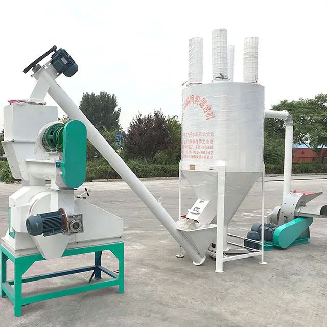 Pig animal feed premix production line poultry chicken breeding feed making pelletizer machine use Tofu residue corn starch
