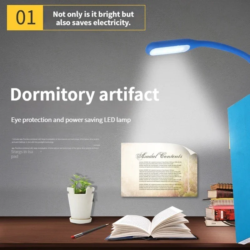 Mini USB LED Portable Small Reading Protect your eyesight Foldable Suitable for power bank Laptop Night Light Desk Lamp