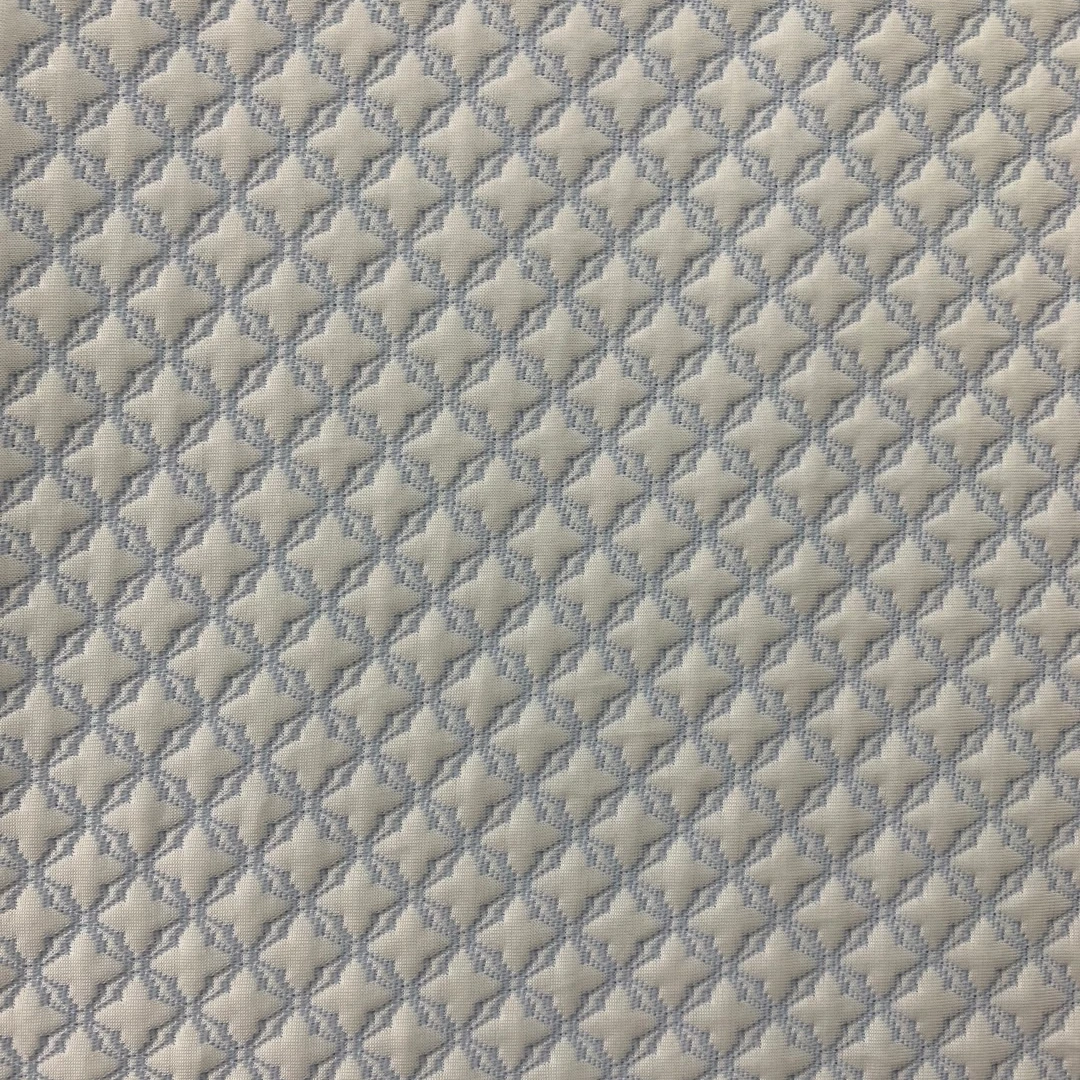 16% nylon 24% cool yarn 60% polyester  jacquard mattress pillow fabric