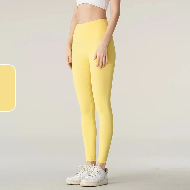 High Waist Naked feeling Nylon Gym Yoga Pants Women Leggings For Fitness Long Pants Women Hip Push UP Tights Women Clothing