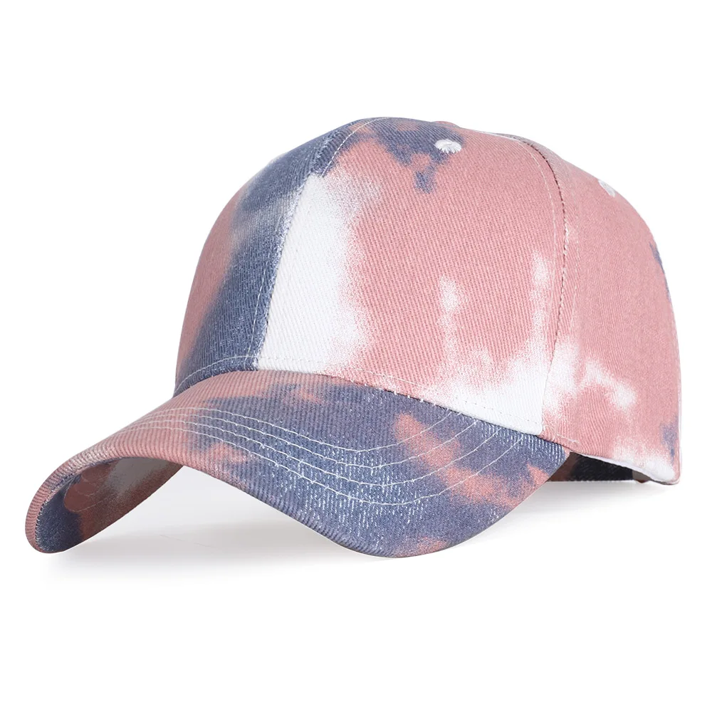 Бейсболка Tie-Dye для мужчин и женщин Весенняя Кепка-Снэпбэк цветная уличная регулируемая с защитой от