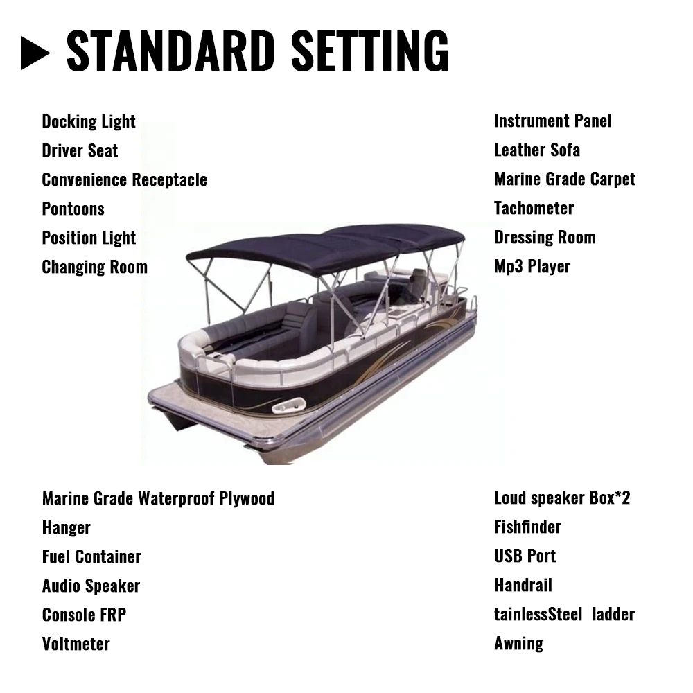 marine family aluminum pontoon boats for sale
