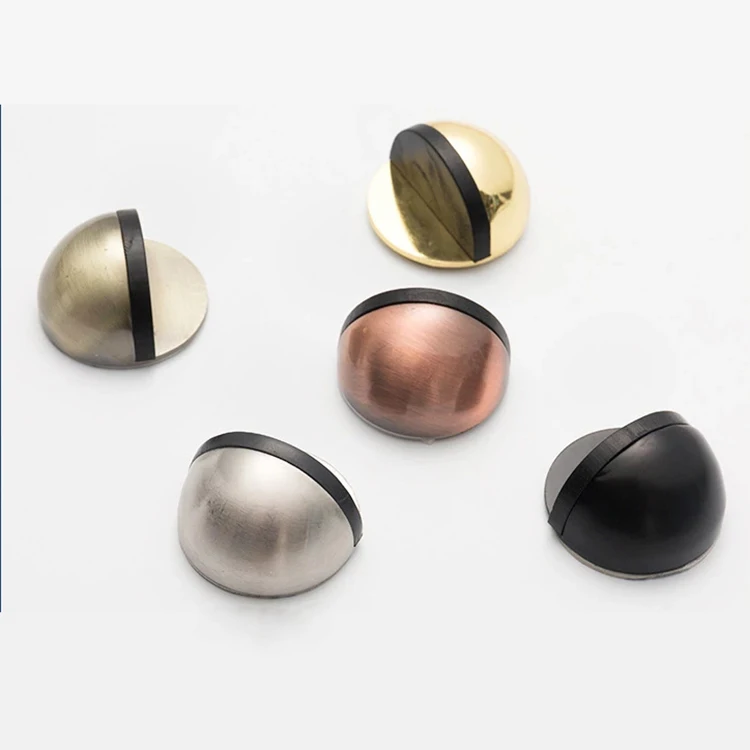 Competitive Price Rubber Zinc Alloy /Zamark Bumper Round Base Rubber Half Ball Door Stopper