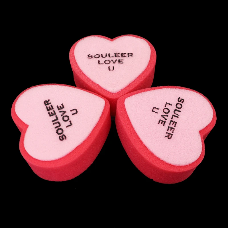 Heart-shaped Bath Sponge Cleaning Facial Exfoliating Baby Shower Decorations Clean Body Skin Small