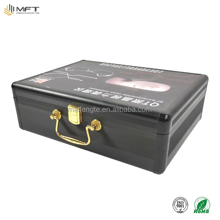 Hard Carrying Case Aluminum Briefcase with foam for professional earphone