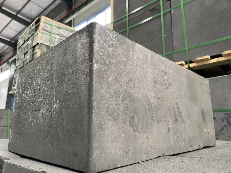  Grain Size 6~8 artificial Isostatic graphite block /graphite brick