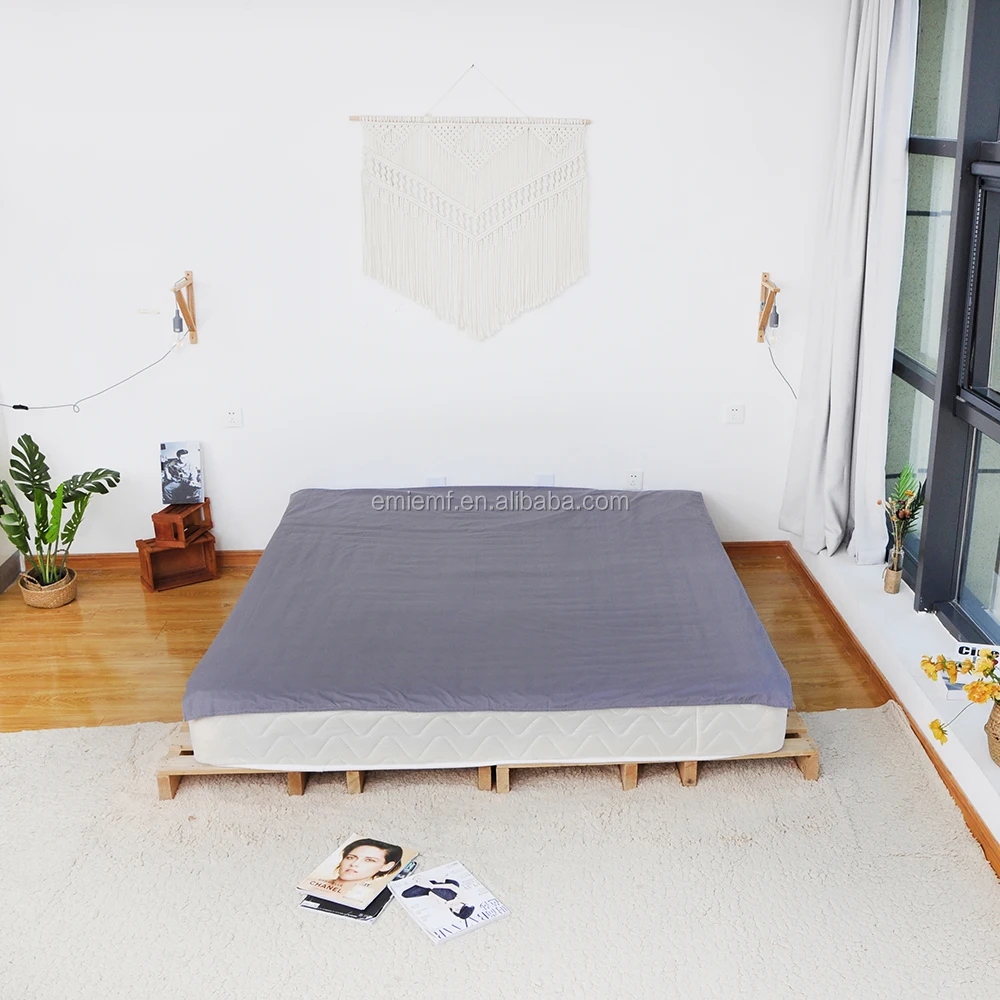 Natural Grounding Bed Sheet with Conductive Silver Fiber Component Flat Sheet