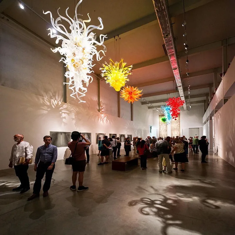 Home Decorative Lights Decoration Zhongshan Factory Hotel Lobby Murano Glass Modern Chandelier