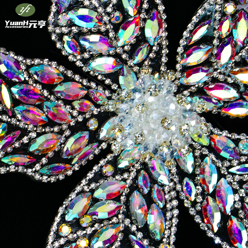 Новое поступление прозрачные аппликации с кристаллами