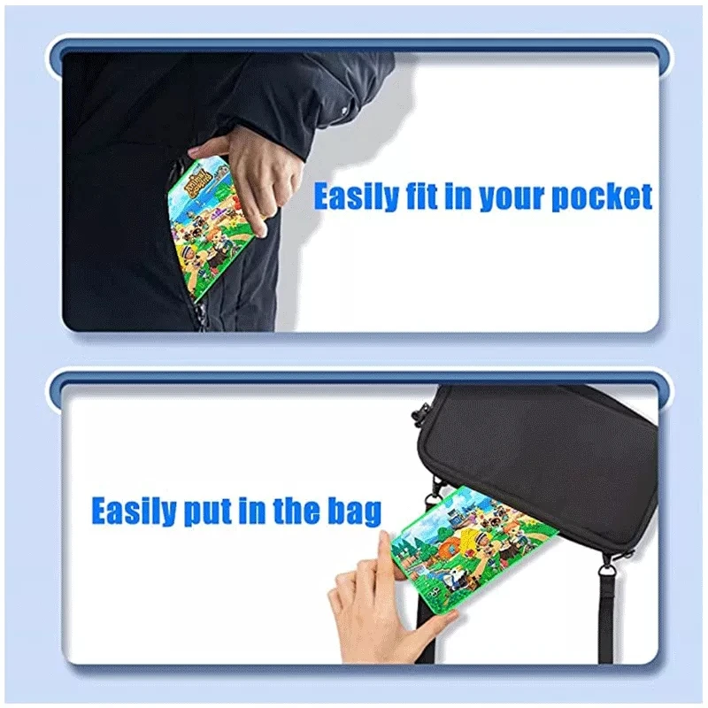 24 Game Card Storage Case Compatible with Nintendo Switch or SD Memory Cards, Foldable Protective Storage Accessories,For NS