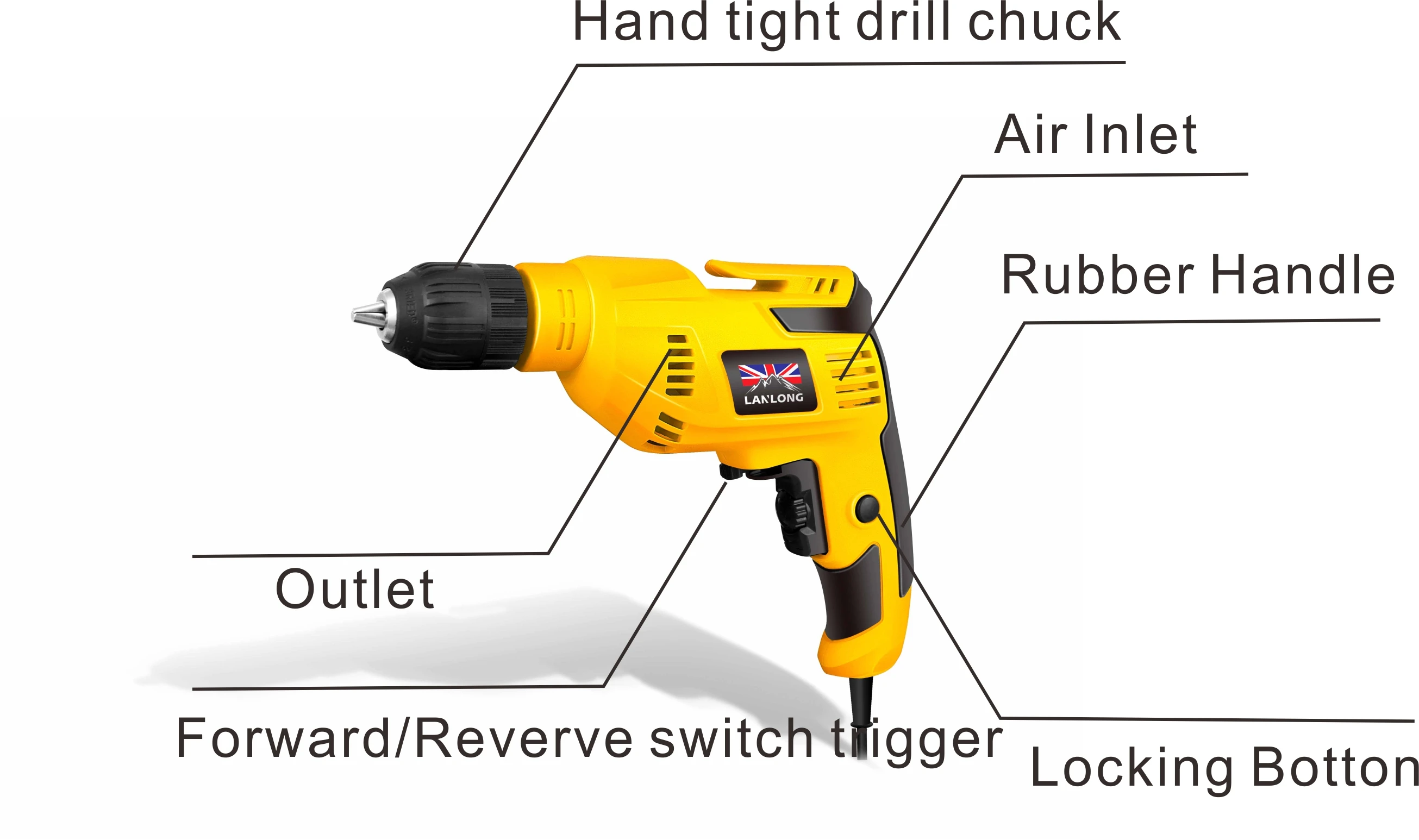 10mm 480w Multi-functional electric drill of china power tools