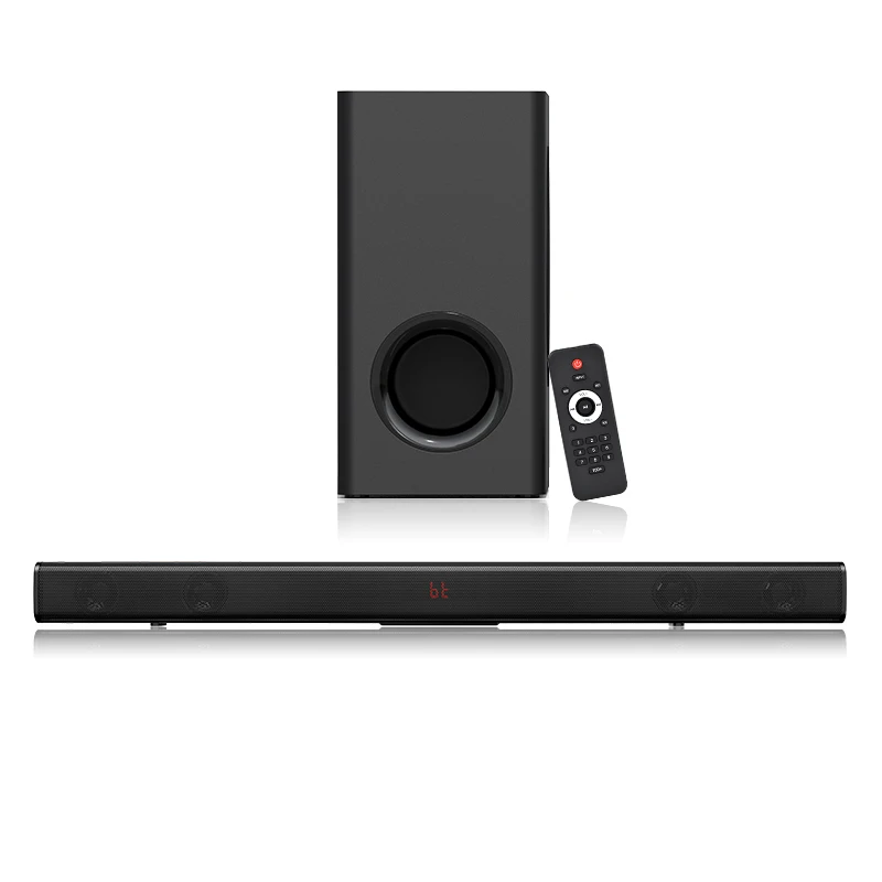 OEM 3D Surround Wireless Bluetooth Soundbar Speaker Home theater Subwoofer USB TF FM RCA Channel Stereo Sound TV Sound Bar