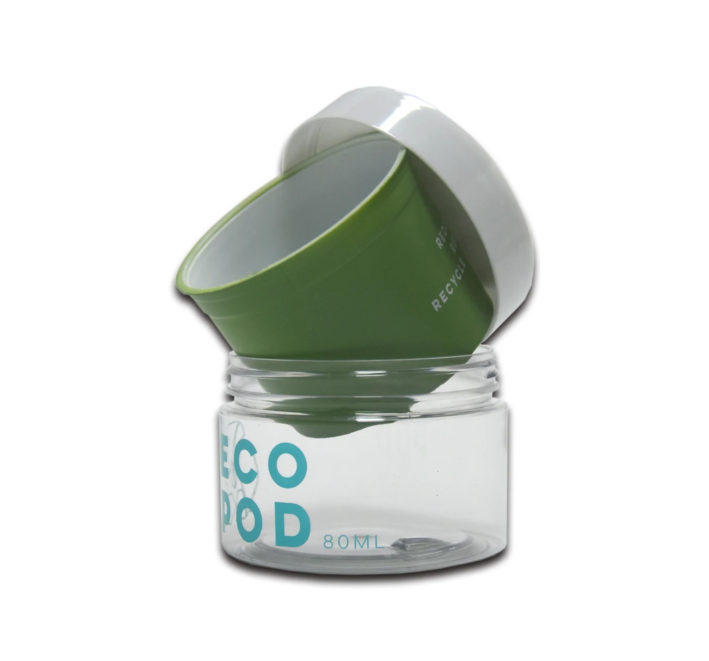 Двойная стена, экологически чистые многоразовые Пустые Косметические Контейнеры для масляного масла для домашних животных с широким ртом, пластиковая банка для крема