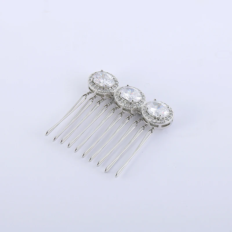 Fashion luxury pearl hair comb crystal bridal hair accessories for wedding