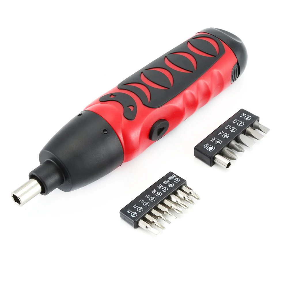 KCS12B-S14B 6V AA battery powered Cordless Screwdriver 14pcs 25mm bits blister package home use DIY wholesale tools kit