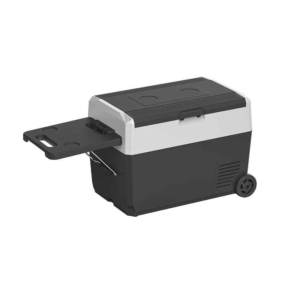 Factory Direct Sales 28L Portable Freezer Wih Wheels Mini Fridge 220V 12V Car Refrigerator