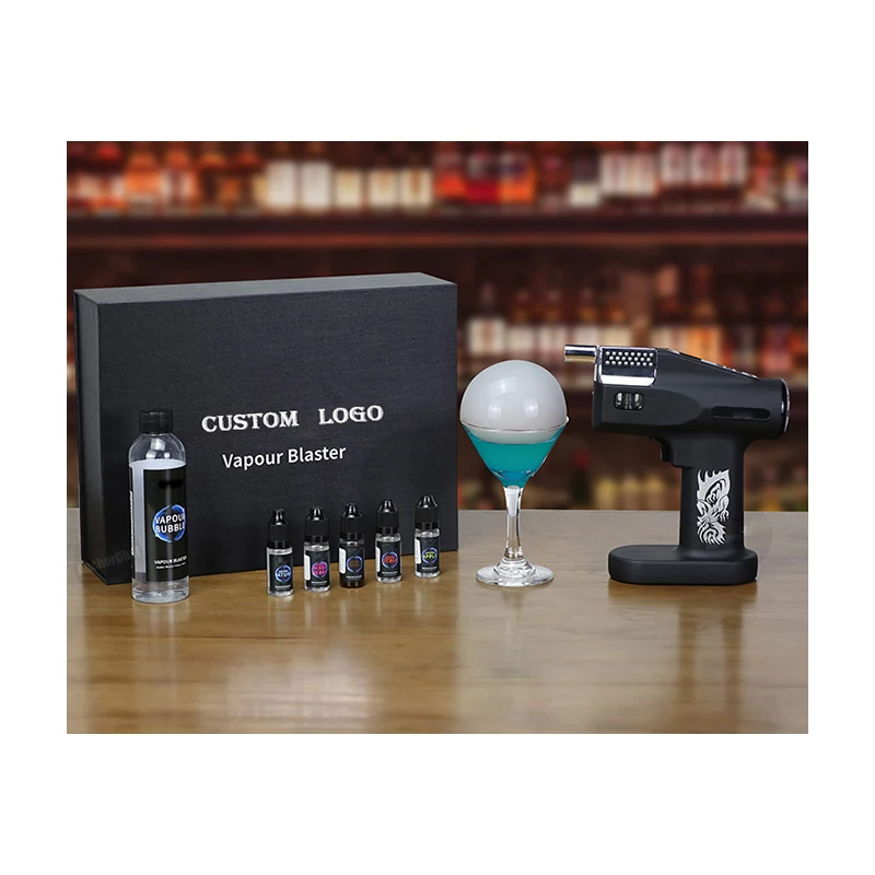 Gifts for Husband Whiskey Vegetables Pizza Cheese and Meat Flavor Blaster Cocktail Smoker Kit Cocktail Smoke Gun