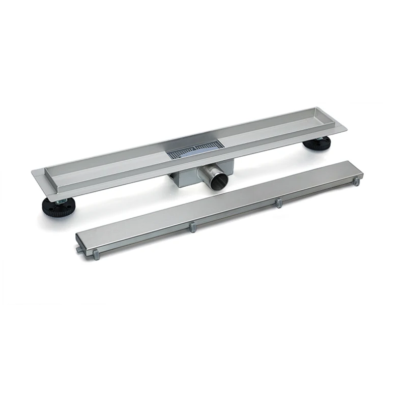 OEM 100cm stainless steel 304 trap linear grid shower drain floor drain for bathroom