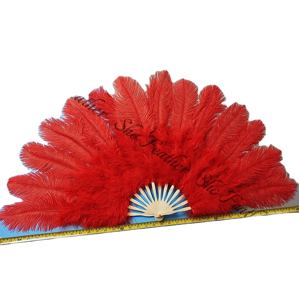 14 бамбуковых ножек страусиные перья