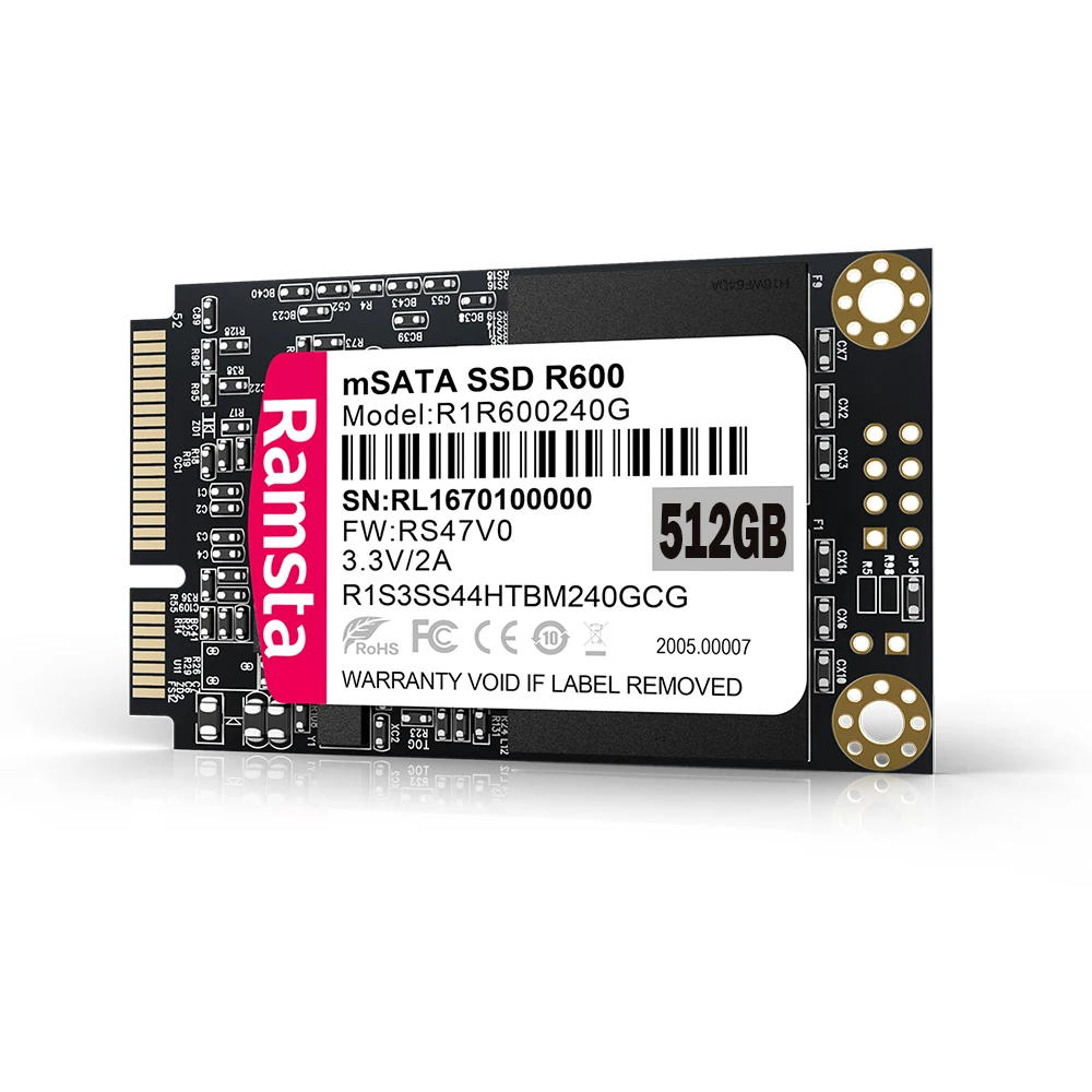 Ramsta OEM SSD Sata 512 Гб жесткий диск ГБ Msata для ноутбука и ПК