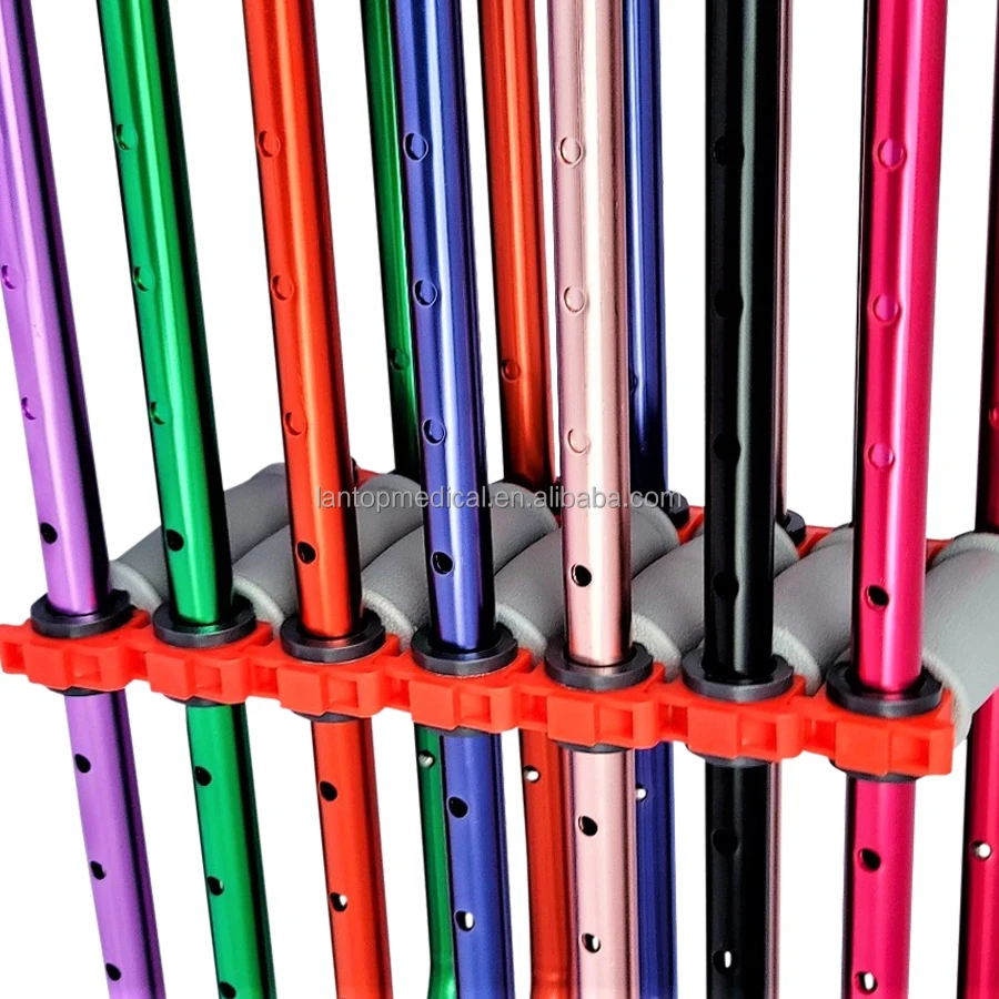 Customize Color Aluminum Universal Underarm Crutch Medical Adults Children Kids Disabled Axillary Crutches