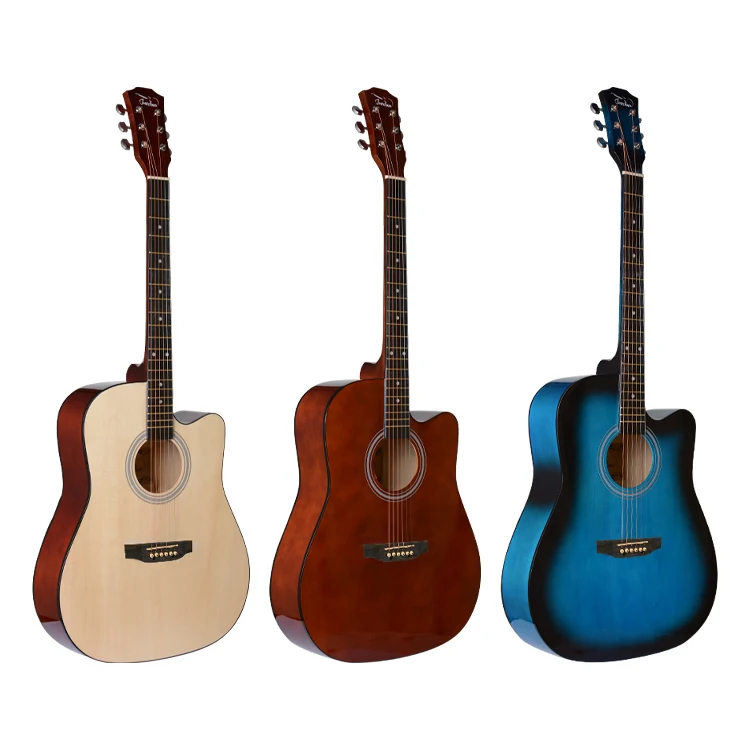 Factory Natural Wood Guitars Colorful Guitar Musical Instruments Custom Made Brand For Guitar Acoustic