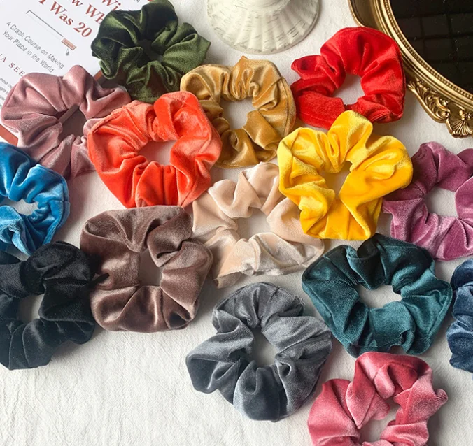 women hair accessories hair scrunchies for women velvet hair bands