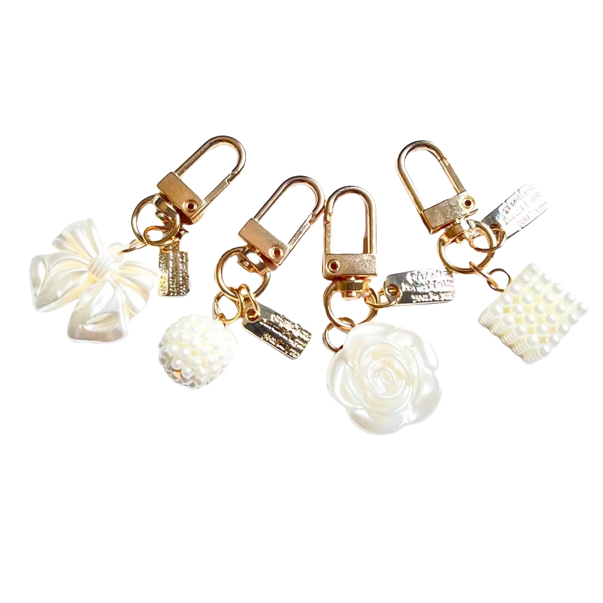 wholesale High Quality Charm Metal Key Chains Fashionable Pearl Keychain For Other Keychains