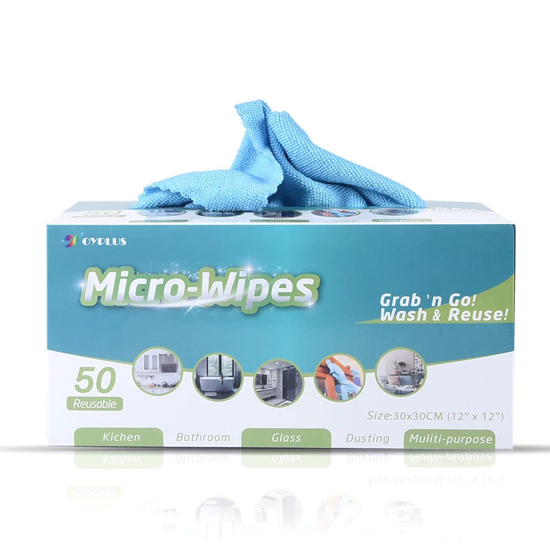 Многоразовая деталь 50PK многофункциональная ткань из микрофибры с запатентованной коробкой для самостоятельной выдачи