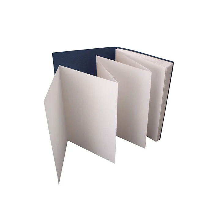 Travel records accordion A5 notebook blank pages with elastic band