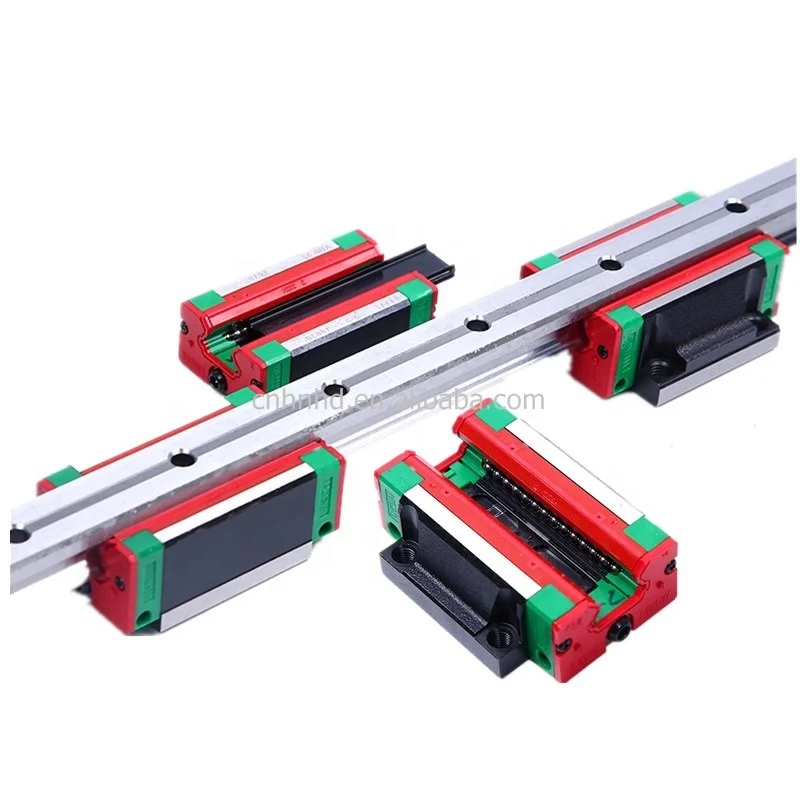 heavy load ball type hgr15 hgr20 linear guide rail with slide block bearings