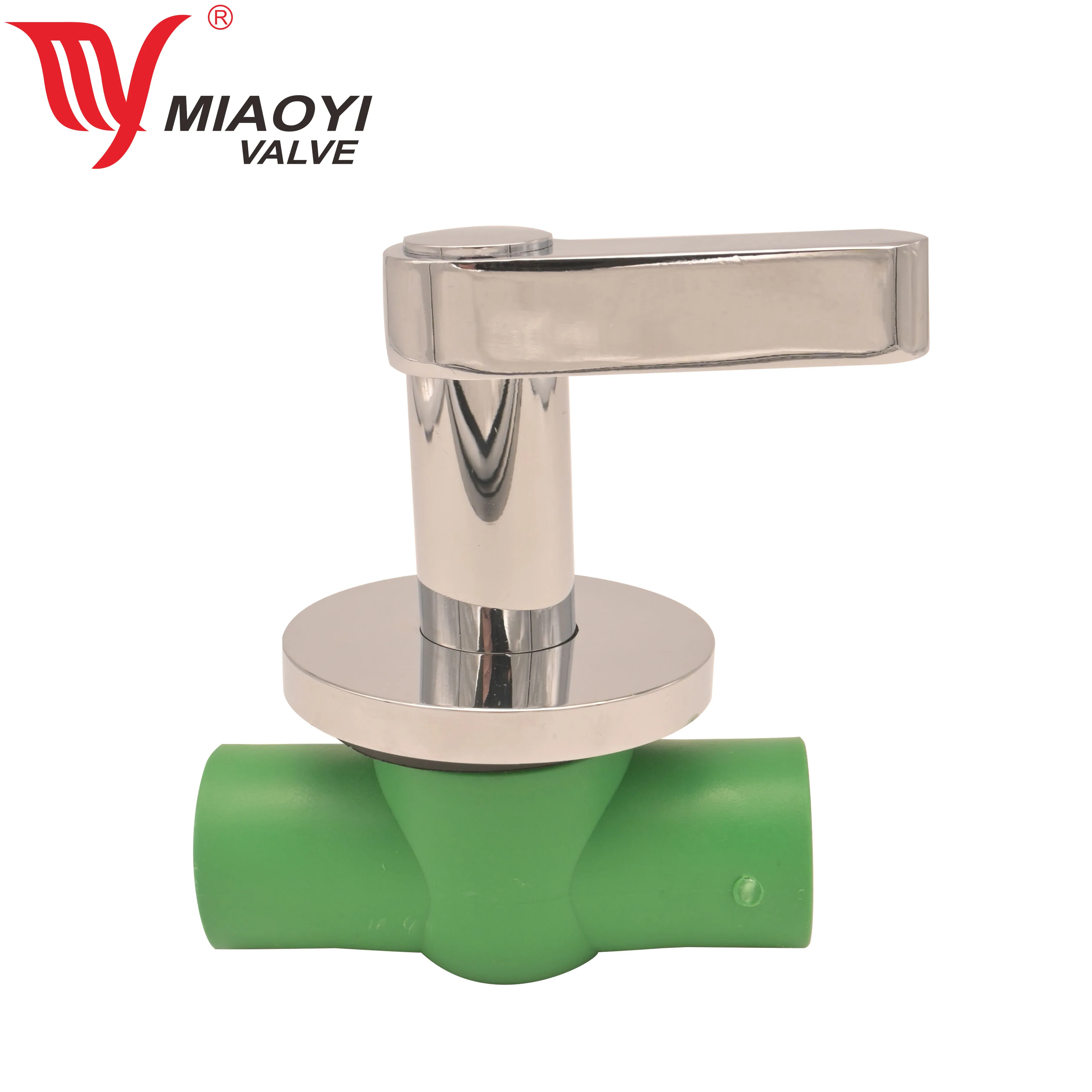 MIAOYI завод OEM латунный скрытый шаровой клапан ppr для использования в воде 25 мм 32 мм