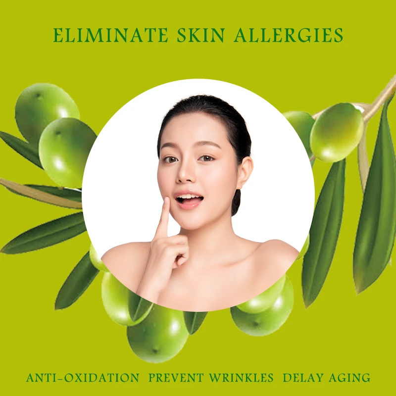 korean OEM hydrating eliminate skin allergies anti-oxidant delay aging prevent wrinkle olive extract china herbal facial mask