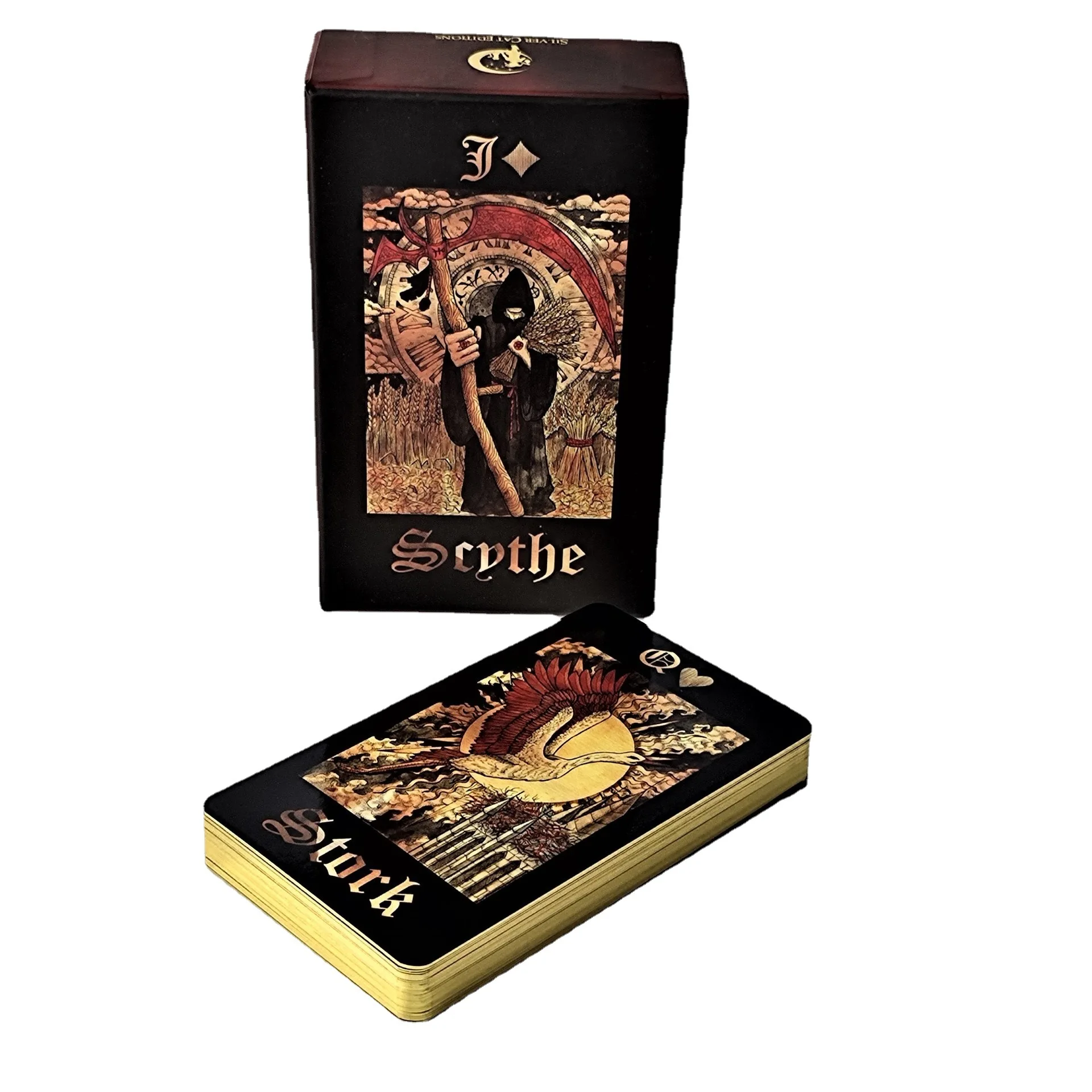 Oracular Tarot Card Set Knight Series English Version Boxed Art Paper 2mm Thickness Embossed Bronzing Process Board Game
