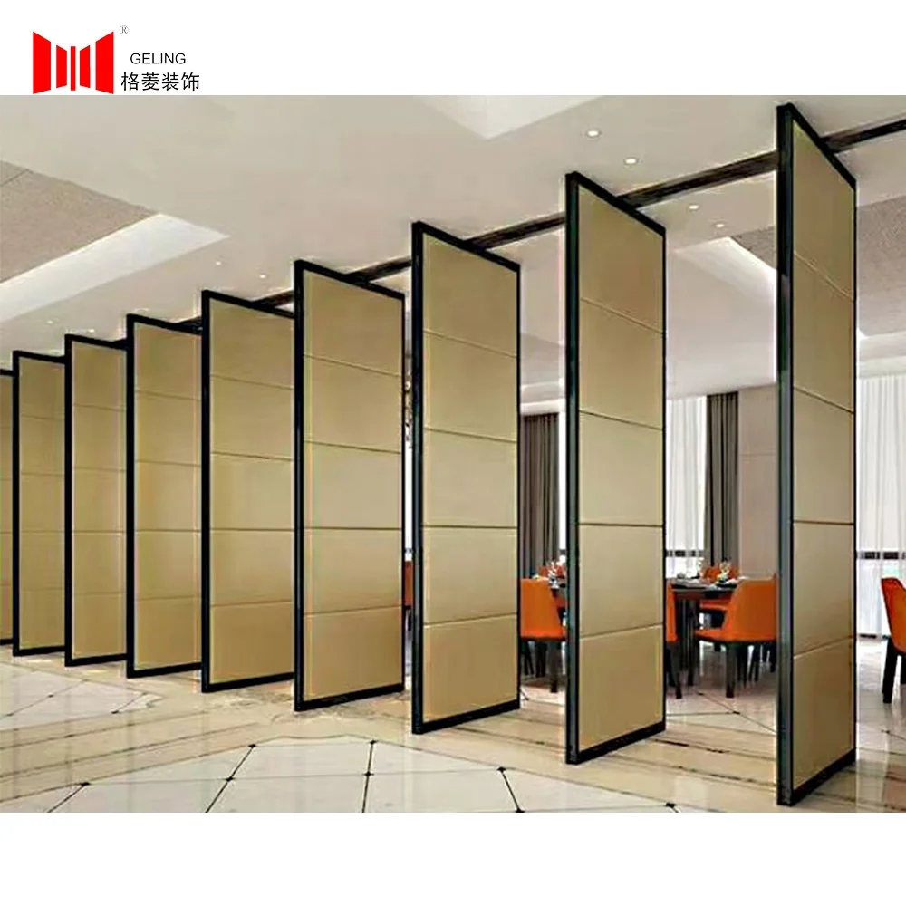 Custom banquet hall folding wall movable partition wall partitioning system folding movable partition wall